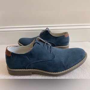 Brantano men’s blue suede Oxford shoes 10